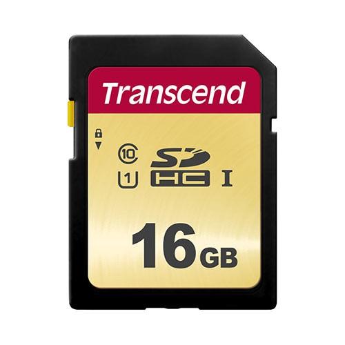 SDHCカード 16GB Class10 UHS-I  TS16GSDC500S Transcend...
