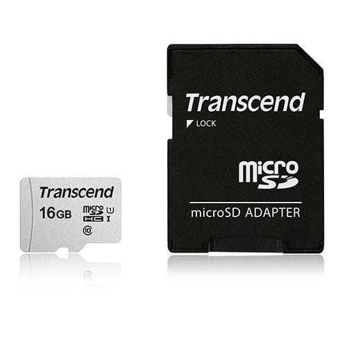 microSDHCカード 16GB SD変換アダプタ付き Class10 UHS-I TS16GUS...