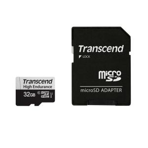 microSDHCカード 32GB 高耐久 Class10 UHS-I U1 変換アダプタ付 トランセンド製 Transcend TS32GUSD350V ネコポス対応｜esupply