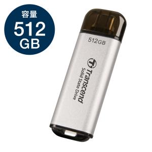 Transcend（トランセンド） ポータブルSSD 512GB Type-C接続タイプ