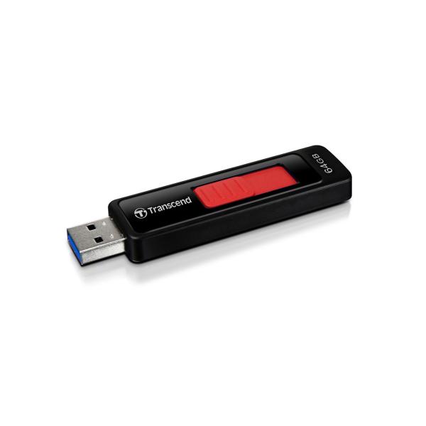 USBメモリ 64GB USB3.1 Gen1対応 スライドコネクタ  TS64GJF760 トラン...