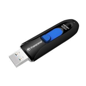 USBメモリ 64GB USB3.1 Gen1対応 キャップレス スライド式 JetFlash 790 ブラック TS64GJF790K Transcend　トランセンド ネコポス対応｜esupply