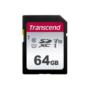 SDXCカード 64GB Class10 UHS-I U1 V10 TS64GSDC300S Transcend トランセンド製 ネコポス対応