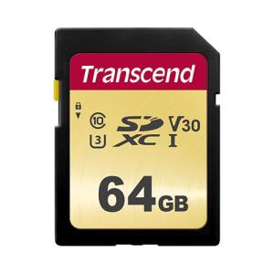 SDXCカード 64GB Class10 UHS-I V30 TS64GSDC500S Transcend トランセンド製 ネコポス対応