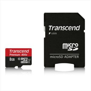 microSDHCカード 8GB Class10 UHS-I対応 SDカード変換アダプタ付 Premium TS8GUSDU1 Transcend トランセンド製 ネコポス対応｜esupply