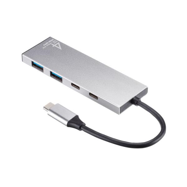 USB TypeC ハブ 4ポート A×2 C×2 ケーブル一体型 USB3.2Gen2対応 10G...