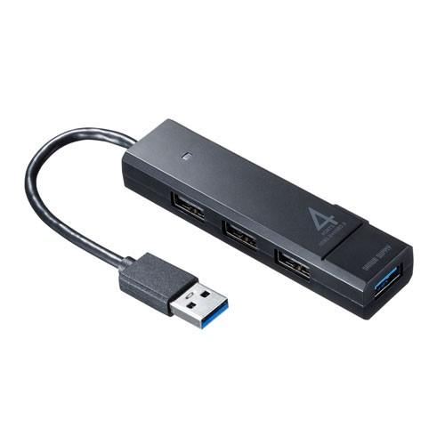 USBハブ コンボ USB3.1Gen1 1ポート USB2.0 3ポート バスパワー ブラック U...
