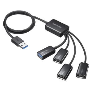 USB3.2 Gen1+USB2.0 コンボハブ 4ポート バスパワー USB-3H436BK サンワサプライ ネコポス対応｜esupply