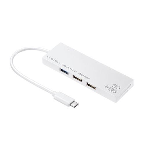 USBハブ 3ポート USB TypeC接続 コンボハブ USB3.1/3.0 USB2.0対応 カ...