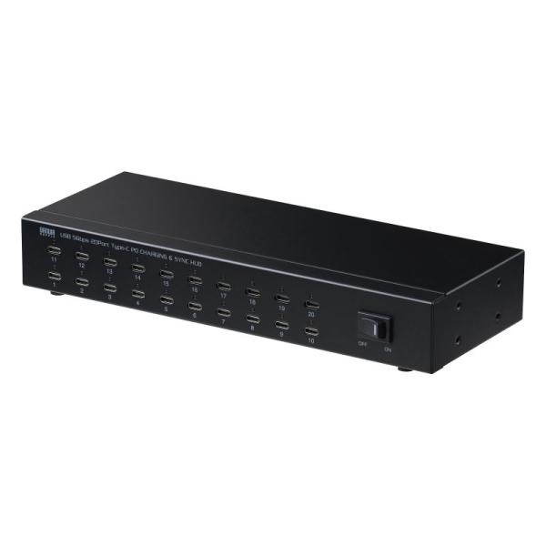 在庫限り Type-C 20ポートハブ USB5Gbps 3.2 Gen1 PD27W対応 セルフパ...