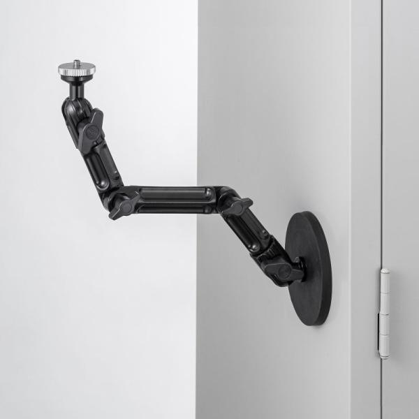 カメラマウント マグネット取付 長アーム 4関節 強力マグネット 壁面 支柱取付 セキュリティカメラ...