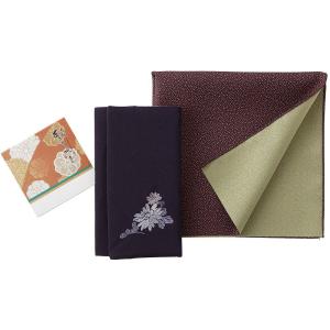 岸田産業 ふくさ 風呂敷 あぶらとり紙 慶弔 リバーシブル 女性用 3点セット 408-352