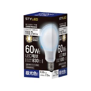 LED電球 昼光色 スタイルド 60W形相当 SDA60TD1