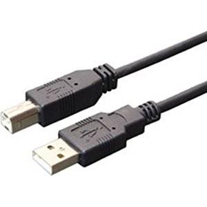 【送料無料】ミヨシ USB-B10S/BK　USB2.0ケーブル/スリムタイプ/1m/ブラック｜et8