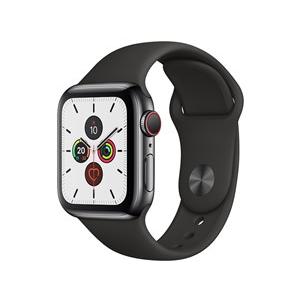 Apple Watch Series 5 GPS+Cellularモデル 40mm MWX82J/A[スペースブラックステンレススチールケース/ブラックスポーツバンド]新品未開封/メーカー保証付｜et8