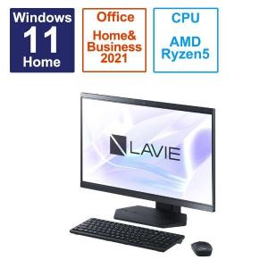 LAVIE A2365/GKB PC-A2365GKB[ファインブラック]Ryzen 5 7530U/16GB/SSD512GB/DVDマルチ/23.8型/Win11/OfficeHB2021dj/メーカー再生品/メーカー保証付/送料無料｜et8