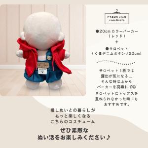 ぬい服 20cm カラー パーカー ぬいぐるみ...の詳細画像5
