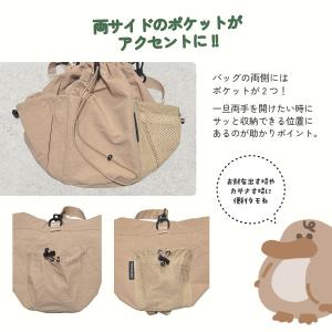 ショル巾着 ショルダー バッグ 巾着 ポシェッ...の詳細画像3
