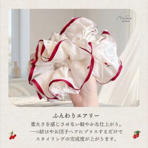 シュシュ ビッグシュシュ 大きめ 大きい ボリ...の詳細画像2