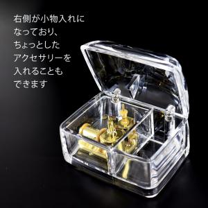 黒壁スクエア 18弁 アクリルBOX オルゴー...の詳細画像4