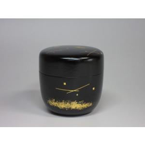 鱗鶴蒔絵黒大棗 前端春斎造 共箱 : 茶道具商 越中屋 - 通販 - Yahoo