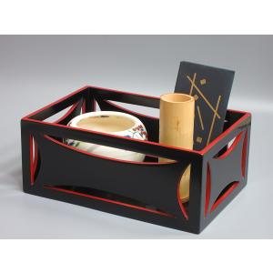 茶道具 煙草盆 尋牛斎御好 舟形錆塗煙草盆 川端近左 桐箱 : 新古茶道具