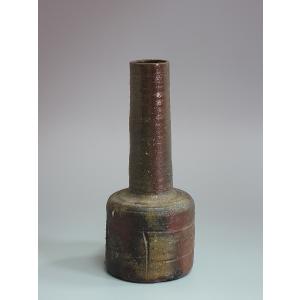 備前窯変耳付花入 岡田輝造 共箱 : 茶道具商 越中屋 - 通販 - Yahoo