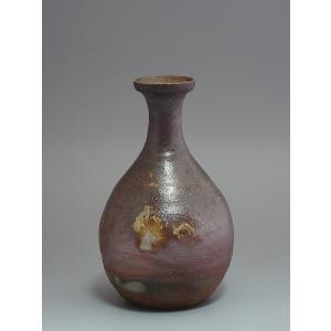 茶道具 花入れ 置用 朝鮮唐津焼き 耳付 徳沢守俊作 須惠窯 朝鮮唐津焼