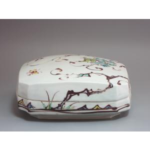 黄交趾鳳凰紋 菓子器／懐石鉢 平安雲楽造 共箱 : 茶道具商 越中屋