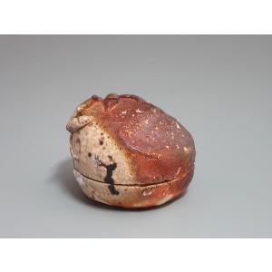 茶道具 香合 丸香合 住吉蒔絵 内金砂子 吉田華正作 大振り 茶道