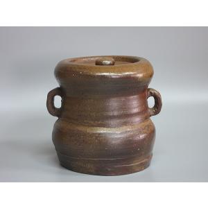 備前牡丹餅（ぼたもち）徳利 一陽窯造 共箱 : 茶道具商 越中屋