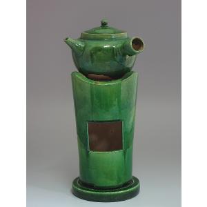 白泥横手ボウフラ 備前焼 難波好陽造 : 茶道具商 越中屋 - 通販