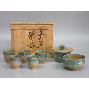 煎茶器セット 九谷焼 色絵山水図（本体のみ） : 茶道具商 越中屋