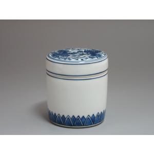 煎茶道具 茶入 六角 赤絵赤玉 高野昭阿弥作 茶入れ 茶心壺 茶壺