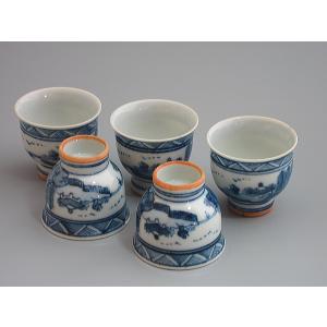 唐物古錫 菱花式茶托「趙昆玉」在銘 五客揃 中国古玩 : 茶道具商 越中