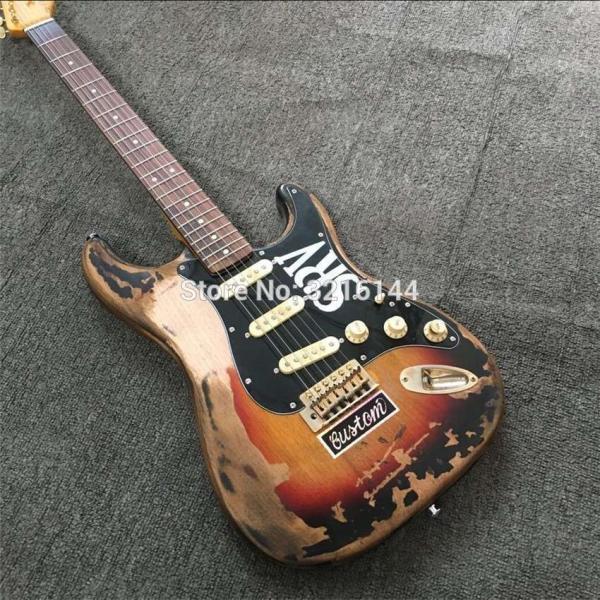 SRV スタイル アンティーク加工 レトロデザイン エレキギター 初心者 Stevie Ray Va...