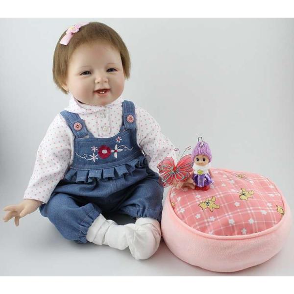 リボーンドール リアル 赤ちゃん人形 トドラードール ベビードール 55cm 高級 かわいい 衣装付...