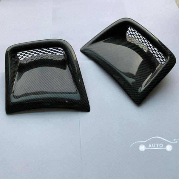 カーボンフロントサイドバンパースクープエアダクトベントペア スバルインプレッサSTI WRX 200...