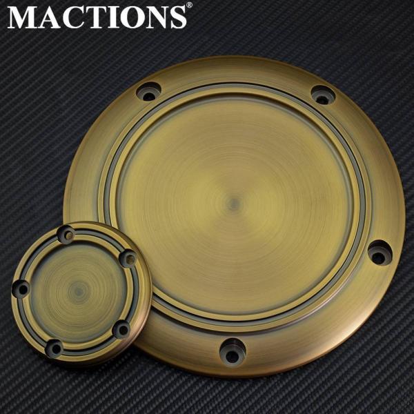 レトロ真鍮ダービーカバー カスタム エンジンカバ ーハーレーツーリング ソンエレクトラ グライド ク...