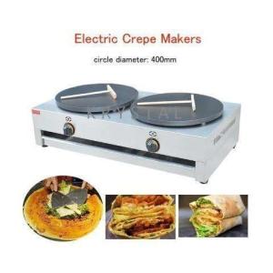 【動確済み】ニチワ 業務用 クレープ焼器 卓上 クレープメーカー CM-410 200V 500×500×200(mm) クレープ焼き器 電気クレープ器 厨房 大阪 業務用/新品】【ニチワ】電気クレープ焼器 1連 単相200V CM-410H 幅450