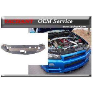 R34 スカイライン ラジエターカバー パネル エアロ GT-R仕様 カーボン ボンネット BNR3...