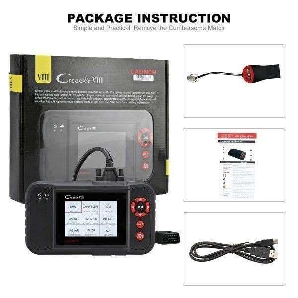 Launch X431VIII 故障診断機 OBD2スキャナー 車両コードリーダー ABS/エンジン...