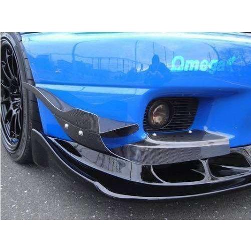 日産スカイラインー R33 GTR フロントバンパーカナード フロントバンパー チューニングボディキ...