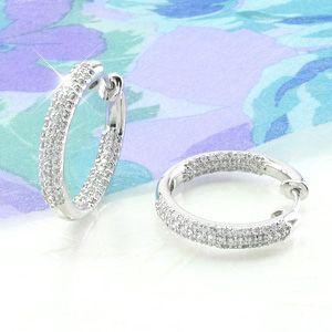 ダイヤモンド ピアス フープ ゴールド 18k...の詳細画像1