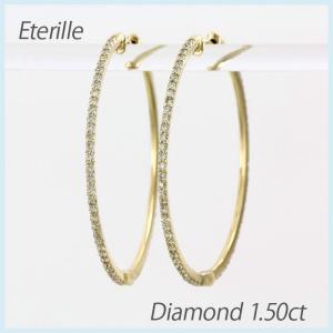 ダイヤモンド ピアス フープ ゴールド 18k ...の商品画像