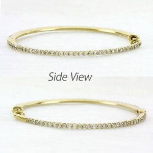 ダイヤモンド ピアス フープ ゴールド 18k...の詳細画像3
