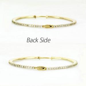 ダイヤモンド ピアス フープ ゴールド 18k...の詳細画像4