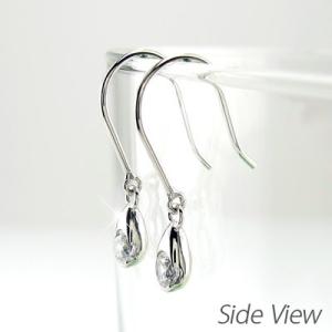 フックピアス ゴールド 10k ダイヤモンド ...の詳細画像2