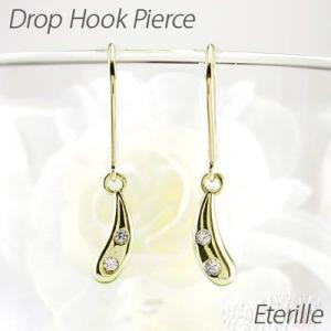 ピアス ゴールド 18k ダイヤモンド ドロップ...の商品画像