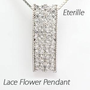 ダイヤモンド ネックレス レディース ゴールド 10k ペンダント フラワー 花 透かし ストレート...